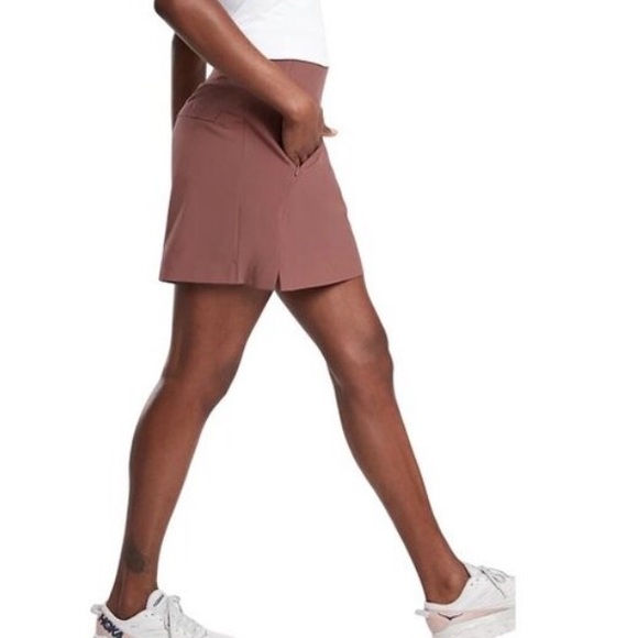 Athleta Brown Skater Skirt - Picture 2 of 8